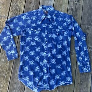 70’s Vintage JC Pennys Western Apparel L/ Shirt M